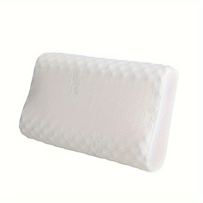 Modern Knitted Microfiber Latex Massage Pillow with Reversible Zippered Cover, Hand-Washable, Multipurpose, All-Season, 100% Latex Filling, 180-200g Fabric Weight - No Embellishment, Special Function Design