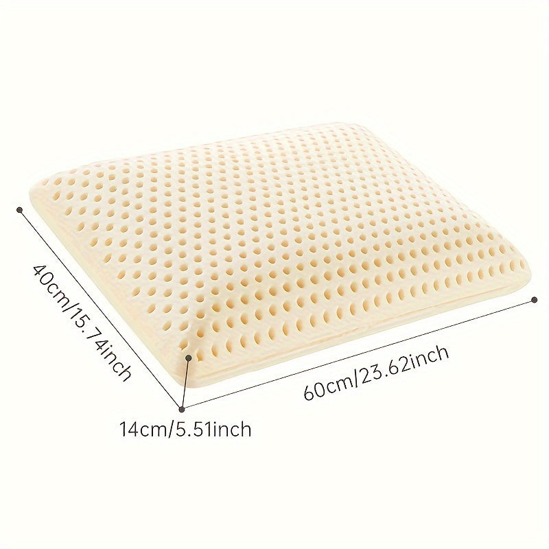 PARATEX Latex Pillow - Soft, Breathable, All-Season Sleeping Support with Zip Closure, Yellow Jacket Design, Ideal for Back & Stomach Sleepers, Sleep Support Pillow | Modern Pillow Design | Durable Zipper Closure