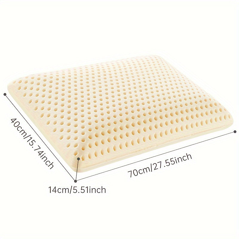 PARATEX Latex Pillow - Soft, Breathable, All-Season Sleeping Support with Zip Closure, Yellow Jacket Design, Ideal for Back & Stomach Sleepers, Sleep Support Pillow | Modern Pillow Design | Durable Zipper Closure
